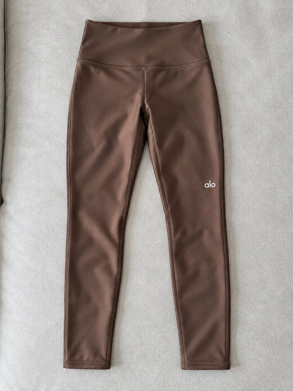 NWT Alo Yoga 7/8 High-Waist Airlift Legging Espresso Size L